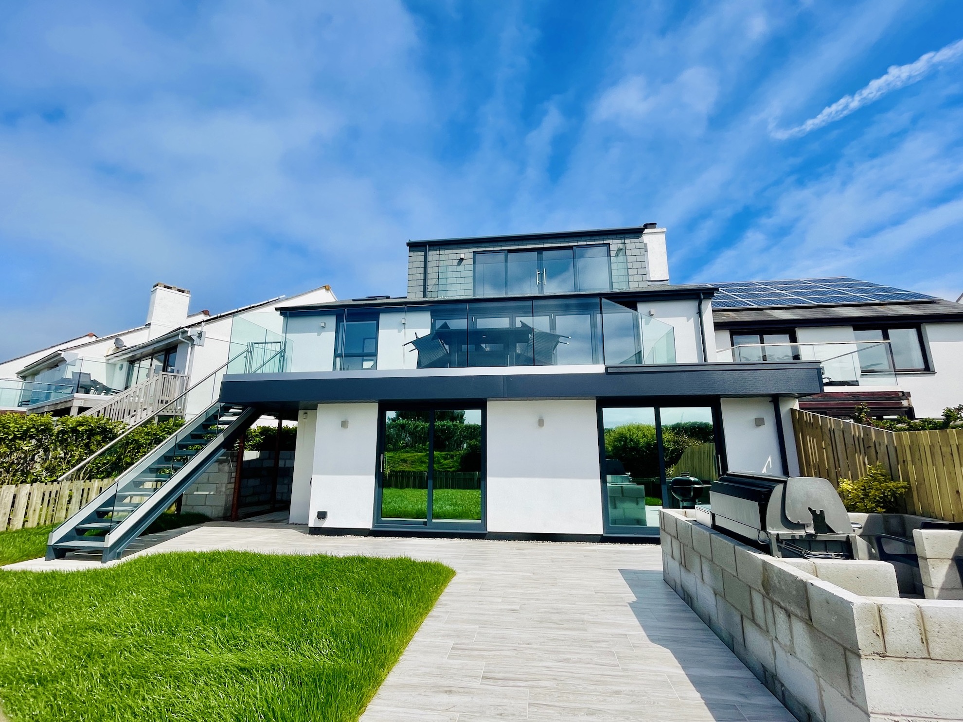 St Moritz Holiday Villa completed from rear
