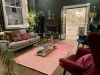 living room in converted bank