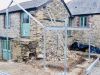 Barn Extension Steel Frame During Construction