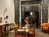 dining room in converted bank